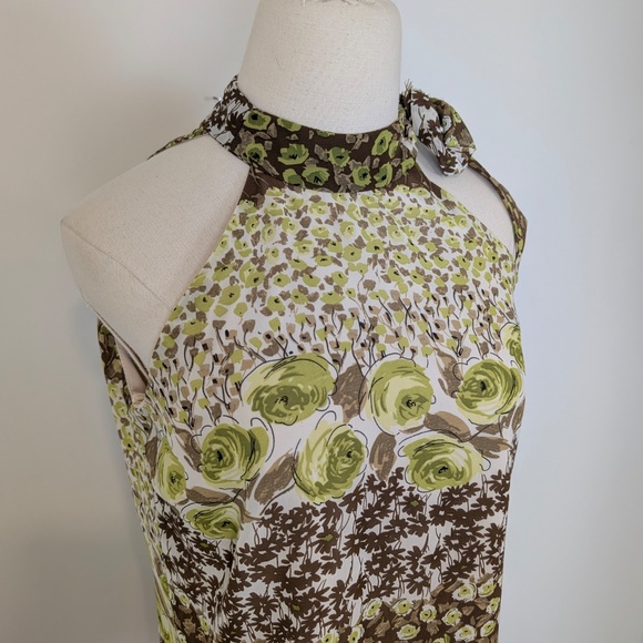 Free With Purchase Reitman's Halter Top Green Floral Size Small - Picture 7 of 10
